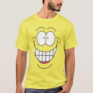 T-shirt Visage Heureux Grand Sourire Graphiques Screwball