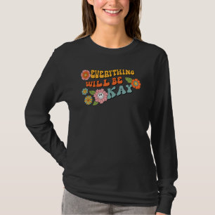 T-shirt Visage Heureux Tout Ira Bien Motivation R