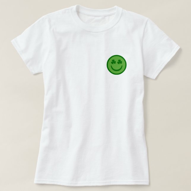 T-shirt Visage heureux Trèfle Prépa (Design devant)