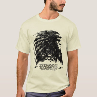T-shirt Visage indien