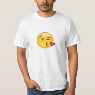 T-shirt Visage jetant un baiser Emoji