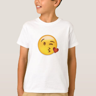 T-shirt Visage jetant un baiser Emoji