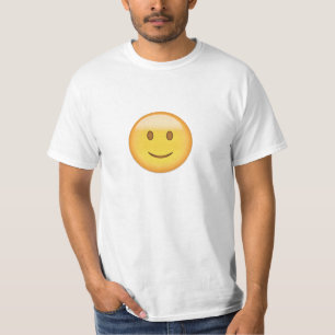 T-shirt Visage légèrement de sourire Emoji
