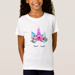 T-Shirt Visage magique mignon de licorne