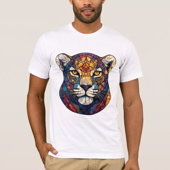 T-shirt Visage majestueux de léopard (Devant)