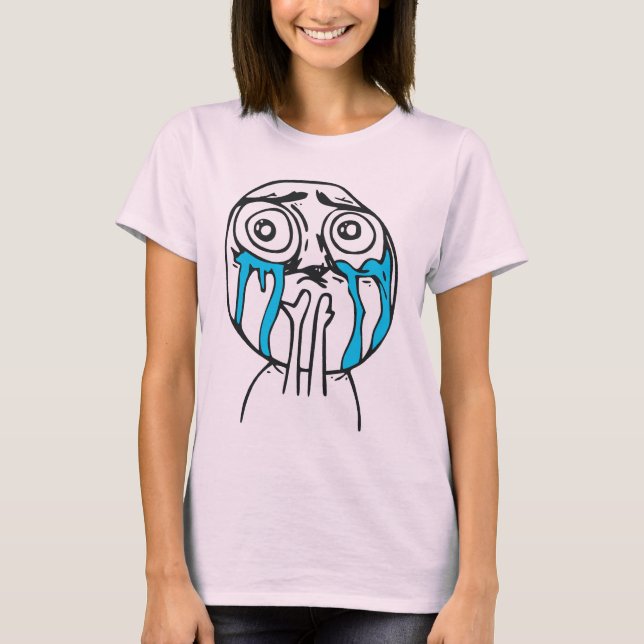 T-shirt Visage Meme de rage de surcharge de gentillesse (Devant)