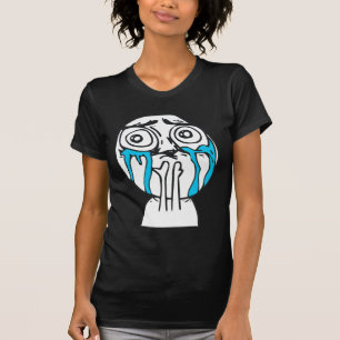 T-shirt Visage mignon Meme de rage de surcharge de