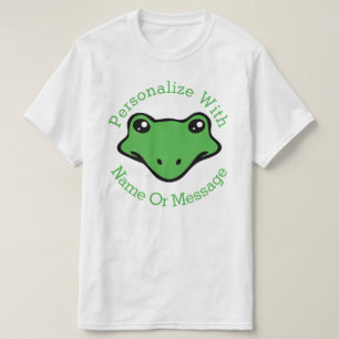 T-shirt Visage mignon PERSONNALISÉ de grenouille