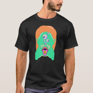 T-shirt visage monstre