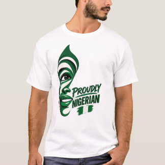 T-shirt Visage Parle Fièrement Nigérian
