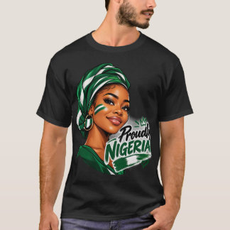 T-shirt Visage Parle Fièrement Nigérian
