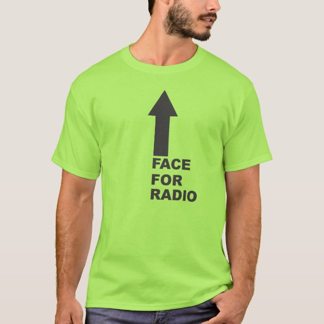 T-shirt Visage pour radio (Devant)