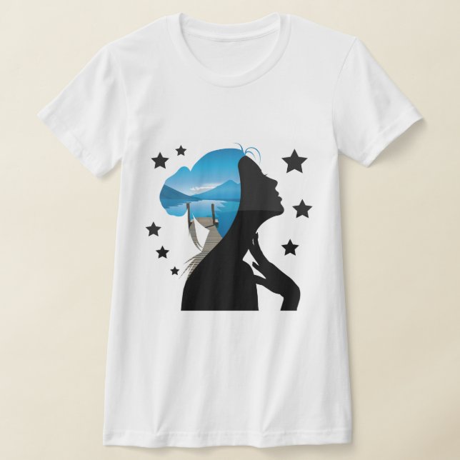 T-shirt Visage rêveur (Poser)