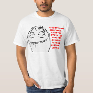 T-shirt Visage riant Meme comique de rage de PFFTCH