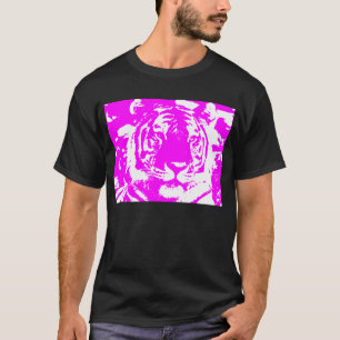 T-shirt VISAGE ROSE de TIGRE des années 80 de TIGRE de