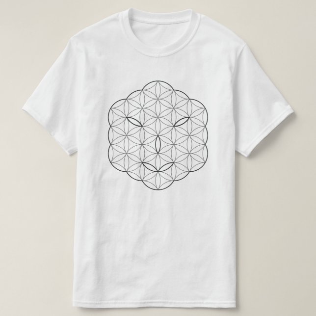 T-shirt Visage sacré - Arcturien, Bl-Wh. (Design devant)
