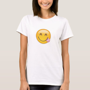 T-shirt Visage Savouring la nourriture délicieuse Emoji