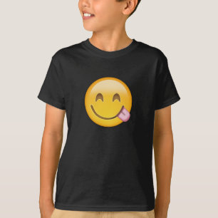 T-shirt Visage Savouring la nourriture délicieuse Emoji
