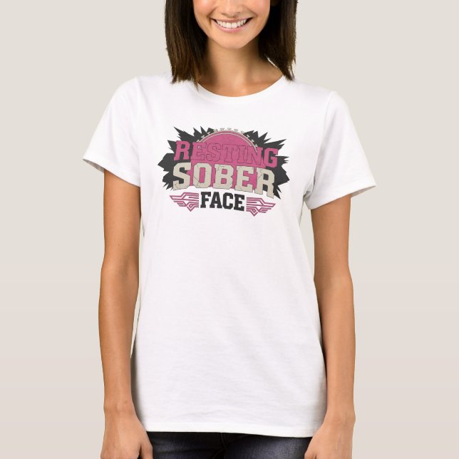 T-shirt Visage sobre au repos unique Designer graphique (Devant)