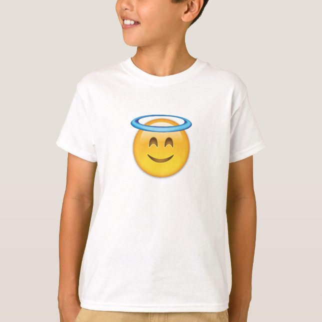 T-shirt Visage souriant avec Halo Emoji (Devant)