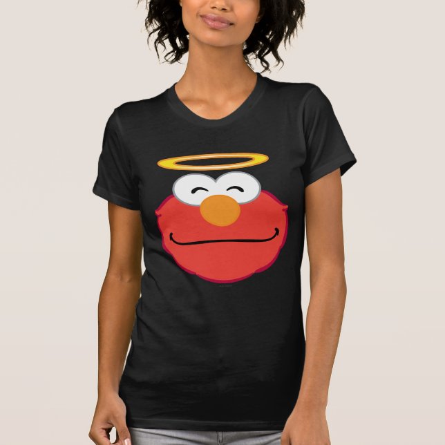 T-shirt Visage souriant d'Elmo avec halo (Devant)