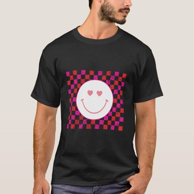 T-shirt Visage Souriant d'Hiver Amour (Devant)