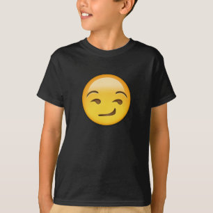 T-shirt Visage souriant d'un air affecté Emoji