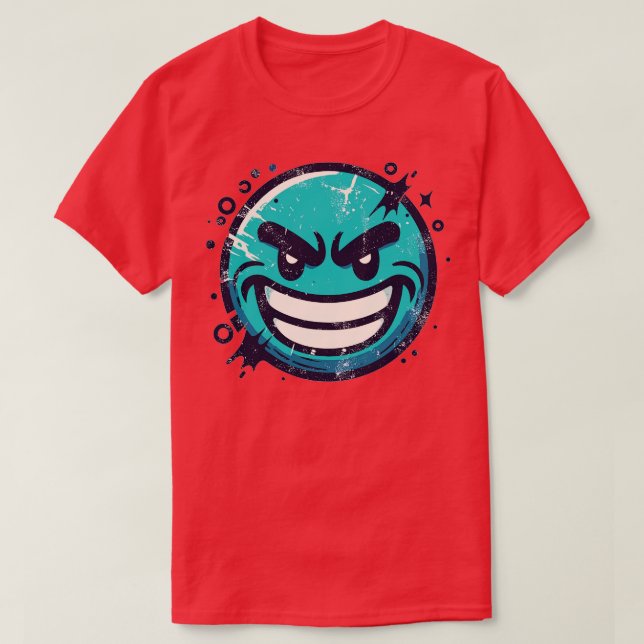 T-shirt visage souriant toon (Design devant)