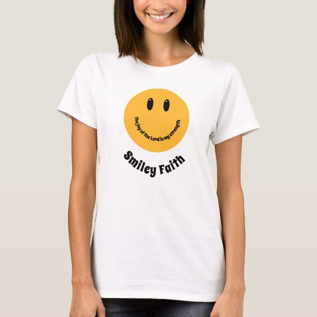 T-shirt Visage Sourire Chrétien Foi (Devant)