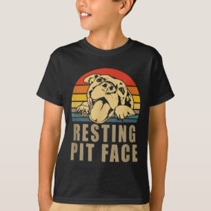 T-shirt Visage T au repos - Cadeau Tbull Lovers pour homme