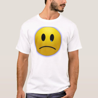 T-shirt visage triste