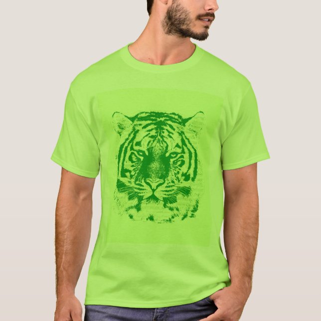 T-shirt Visage vert de tigre (Devant)