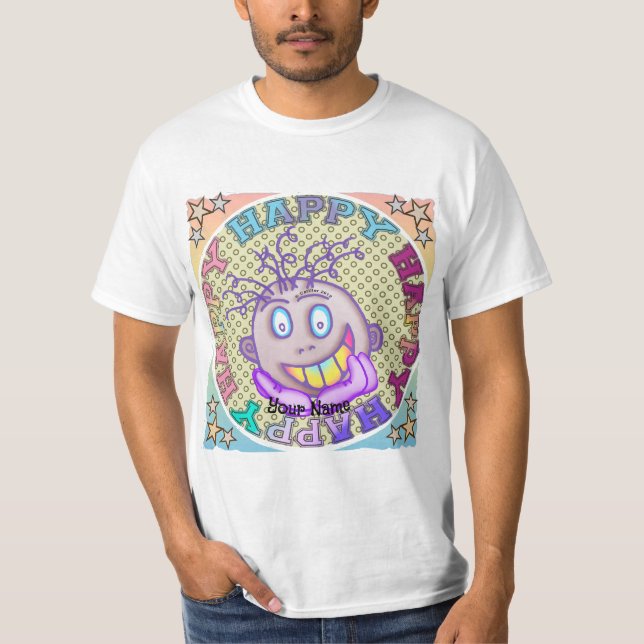 T-shirt Visage Vraiment Heureux (Devant)