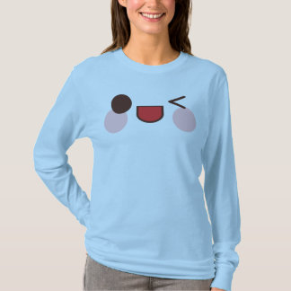 T-shirt Visage Yeux Mignons Heureux Ami Délice