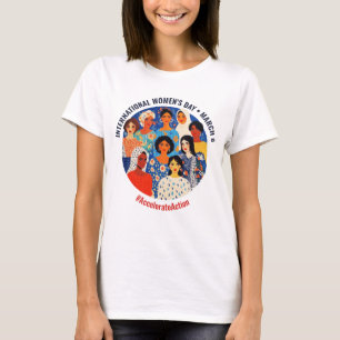 T-shirt Visages colorés   Journée internationale de la fem