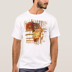 T-shirt Visages d'art tribal ethnique africain Afrique T