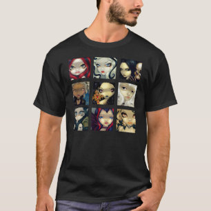 T-shirt Visages de Faery : Fée gothique de CHEMISE des
