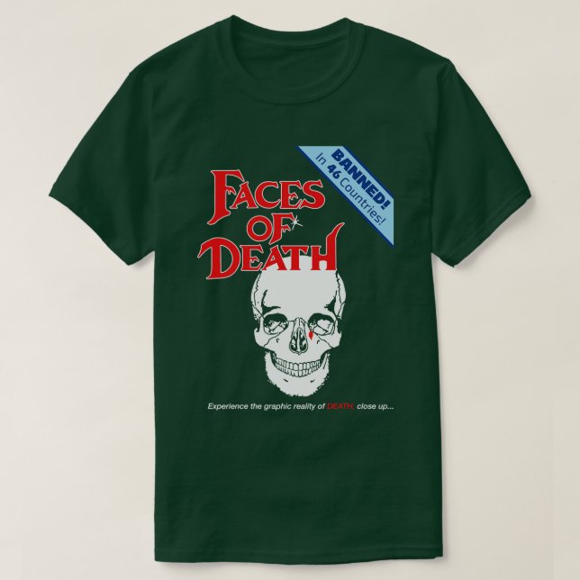 T-shirt Visages De La Mort (Design devant)
