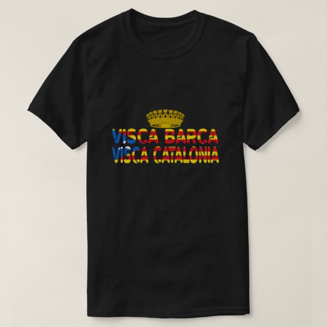 T-shirt Visca Barca Visca Catalunya (Design devant)
