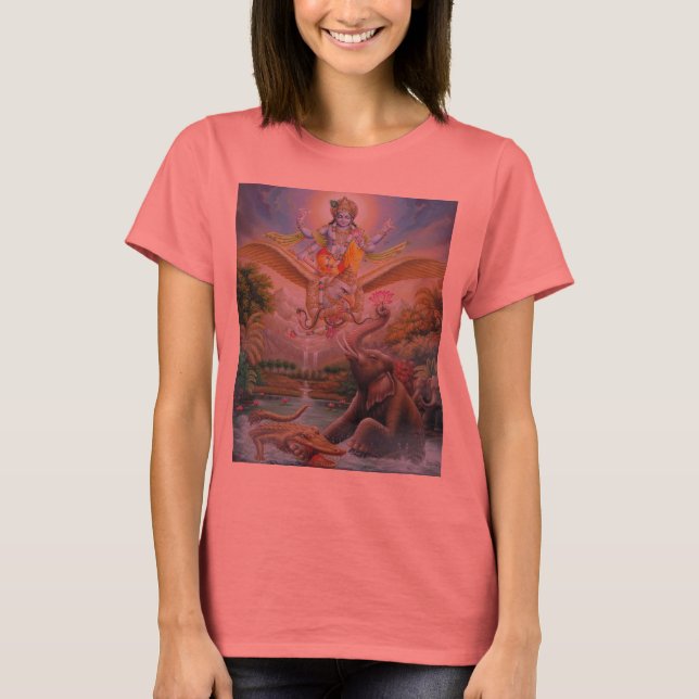 T-shirt vishnu garuda gajendra makara (Devant)