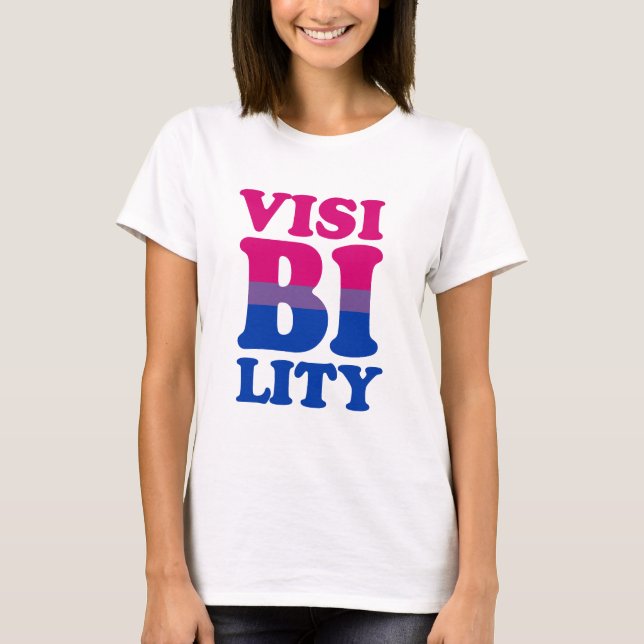 T-shirt Visibilité bisexuelle (Devant)