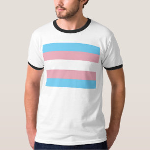 T-shirt Visibilité du drapeau de fierté transgenre de Slip