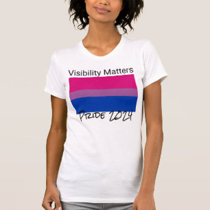 T-shirt Visibilité Matters, Drapeau de la fierté bisexuell