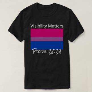T-shirt Visibilité Matters, Drapeau de la fierté bisexuell