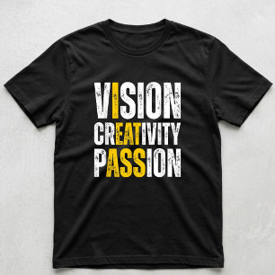 T-shirt Vision Créativité Passion Drôle Mème Humour Hommes