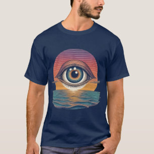 T-shirt Vision éternelle : Coucher de soleil surréaliste s
