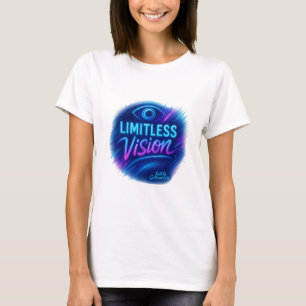 T-shirt Vision sans limites Neon Motivational Devis Concep