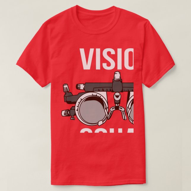 T-shirt Vision Squad Optometrist Phoropter Gift Funny Eye  (Design devant)