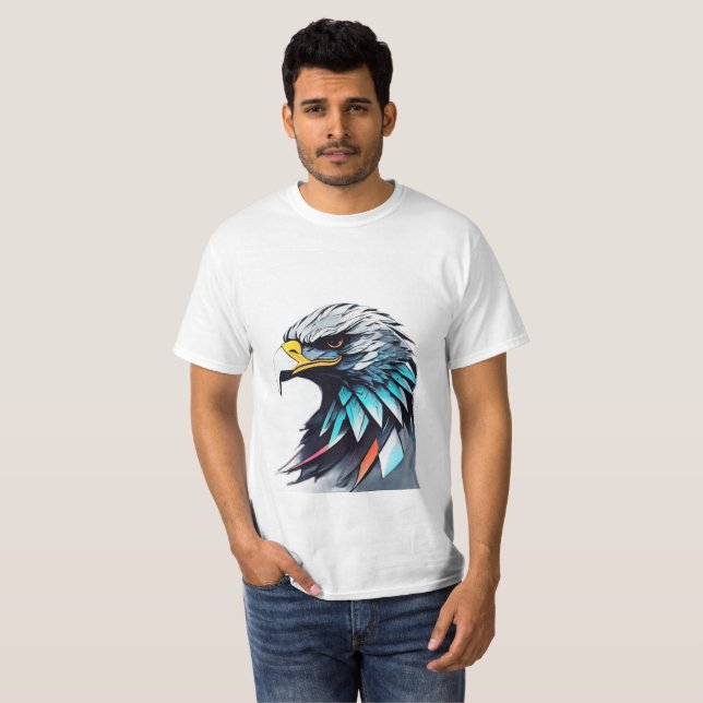 T-shirt "Visionnaires d'aigle : Mode en vol" (Devant entier)