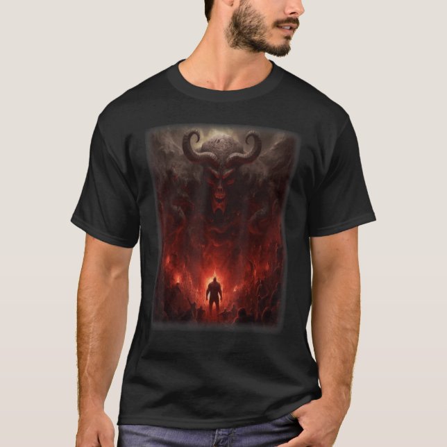 T-shirt Visions de l'enfer Satan Devils Démons Monster Ske (Devant)